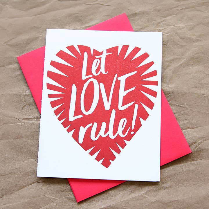 Let Love Rule-kaart voor wholesale door Sky of Blue Cards