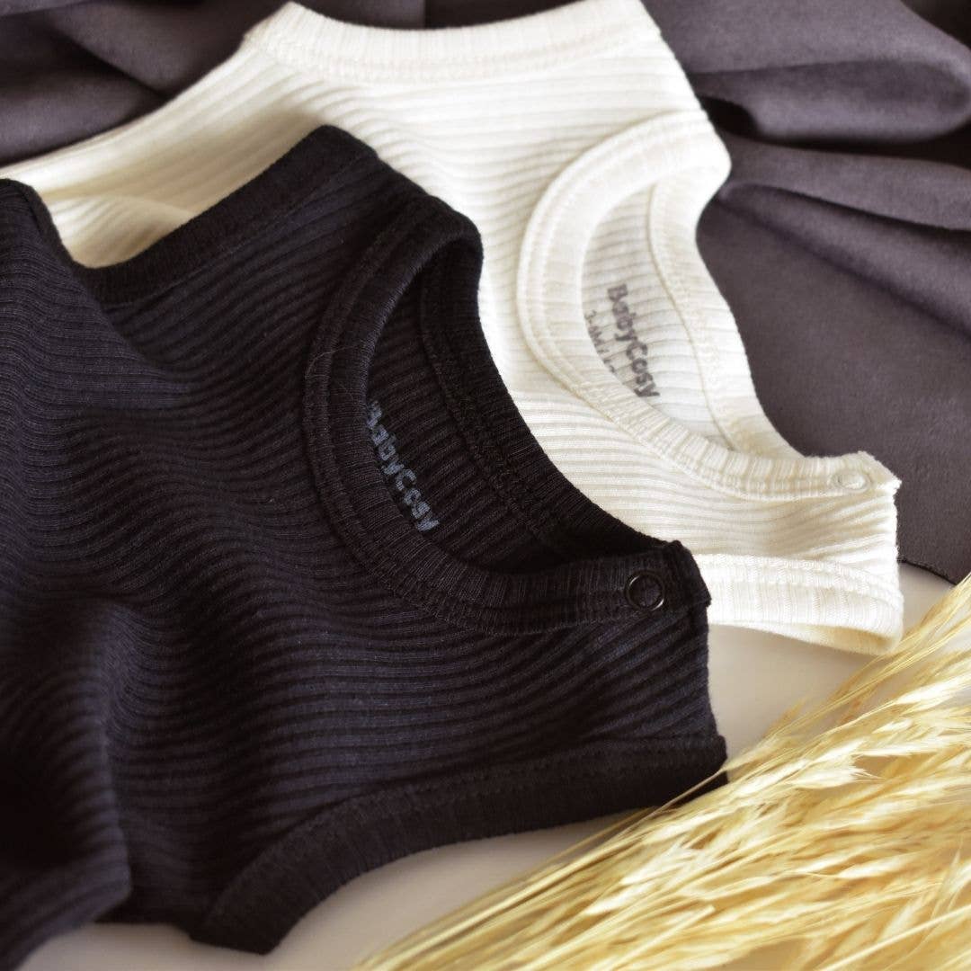 BabyCosy Organic - Wholesale  - MODAL Pack of 2 Sleeveless Bodysuits 50% Modal- 50% Cotton2