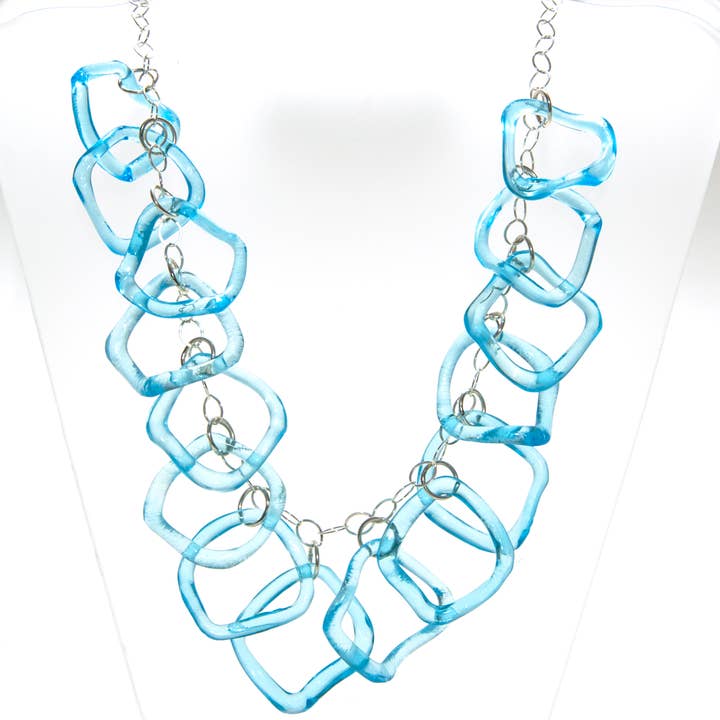 Smart Glass Recycled Jewelry – Colar pingente/pendente por atacado – FOLAR GIN Sterling | Sustentável | Botânico | EUA1