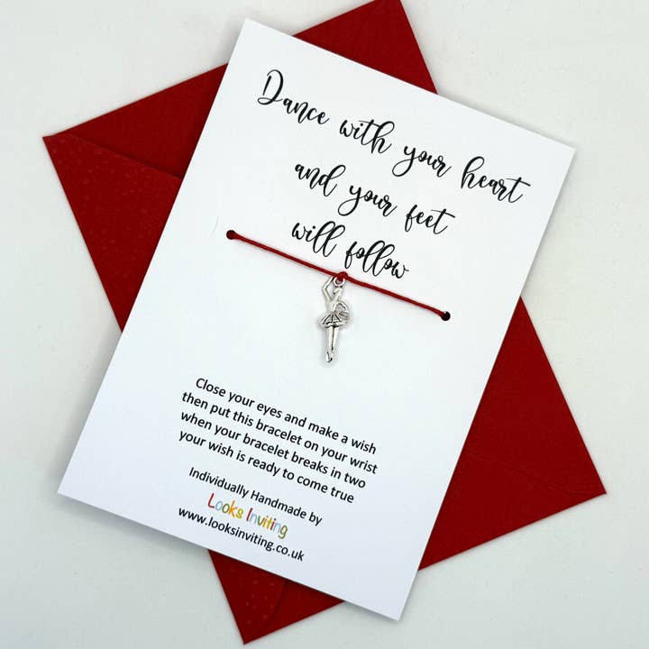 Dancer Wish Bracelet - Dance With Your Heart for wholesale by Looks Inviting