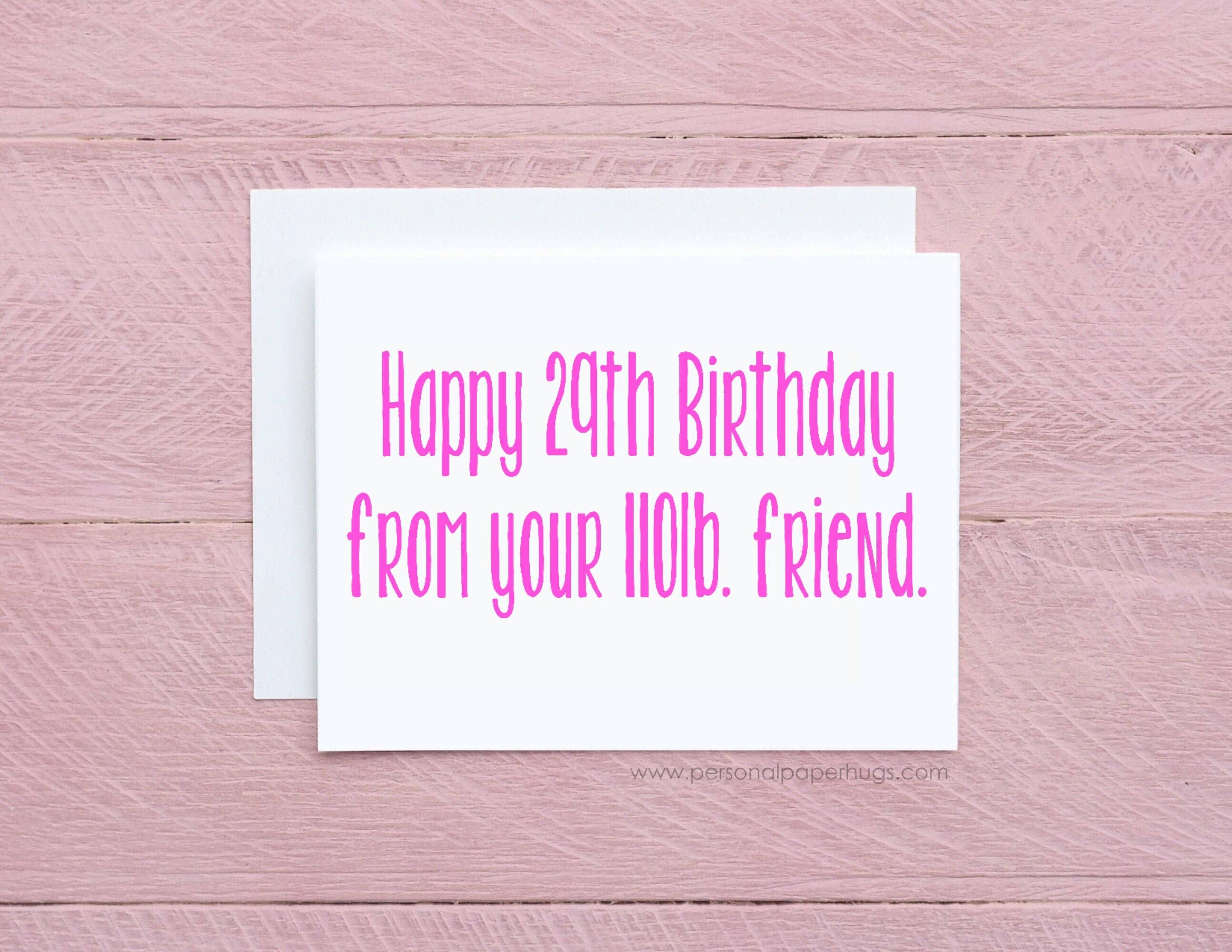 Personal Paper Hugs - Wholesale Birthday Card - Funny Birthday Card Friend / Funny Bday Card / Birthday Card Best Friend / Sarcastic Birthday Card / Cheeky Birthday Card / Bff Bday Card