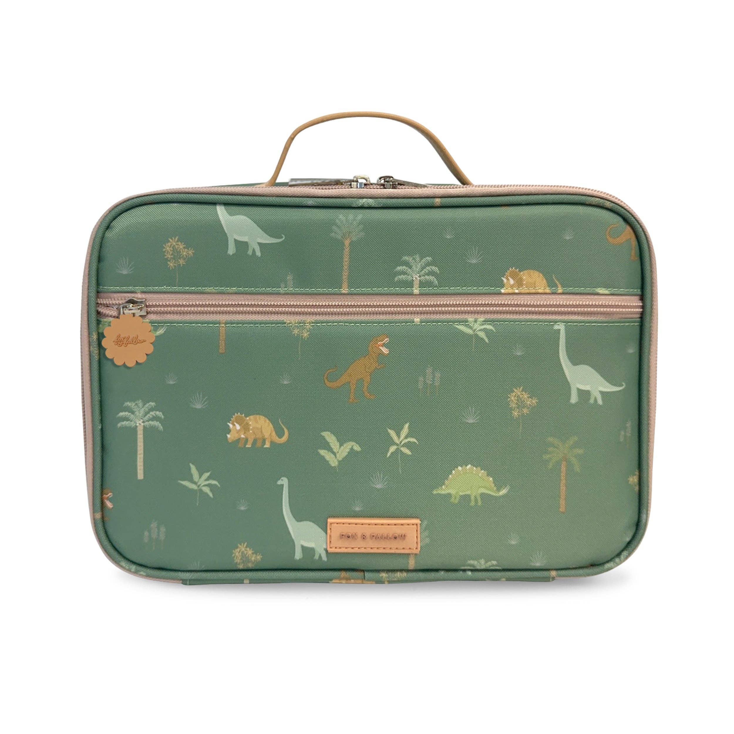 Fox & Fallow - Venta al por mayor Bolsa para almuerzo/fiambrera - Niños - Bolsa de Almuerzo Grande Dinos0