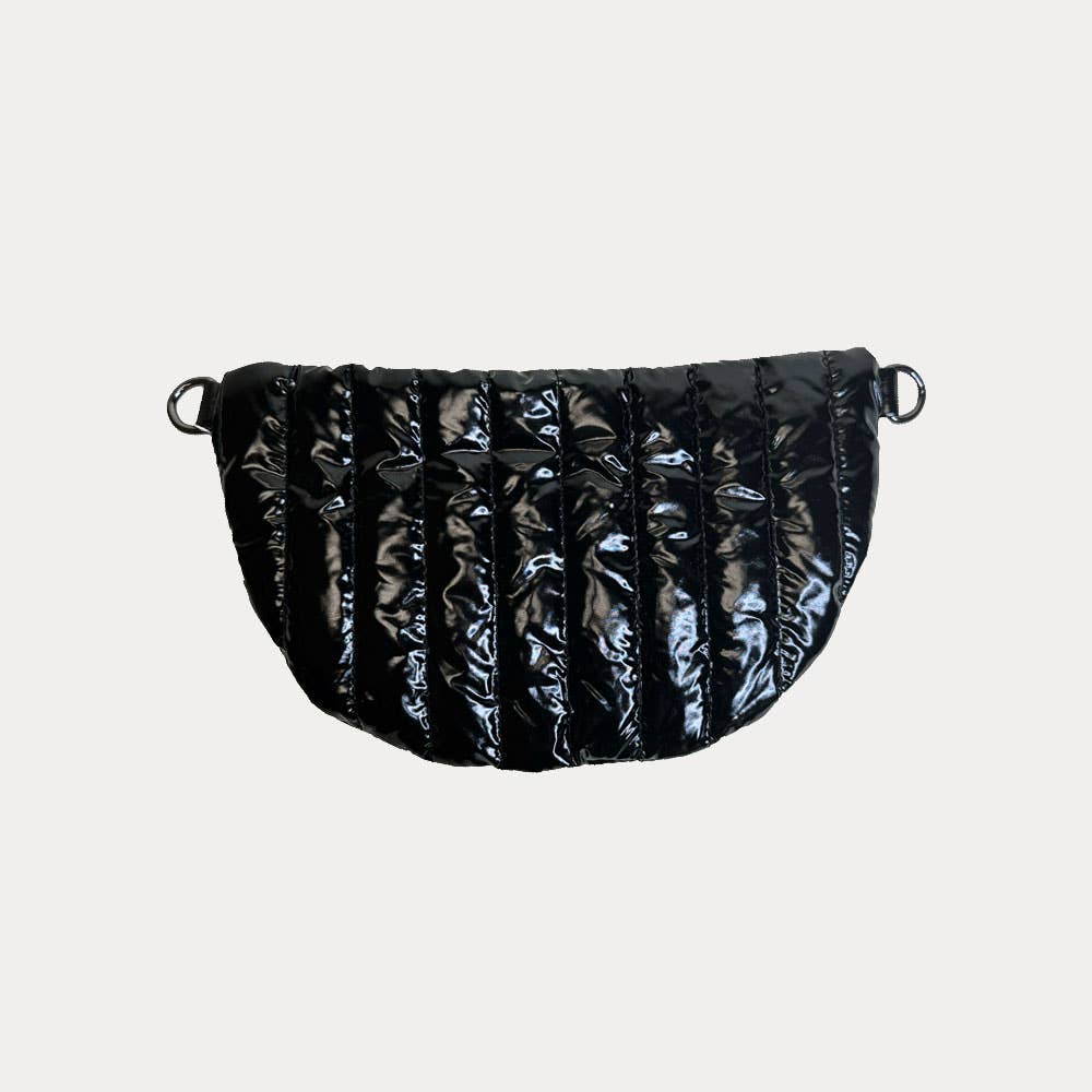 AHDORNED - Wholesale Belt Bag - Women's - Reese Quilted Sling/Waist Bag w/Black Resin Chain & 2" Solid24