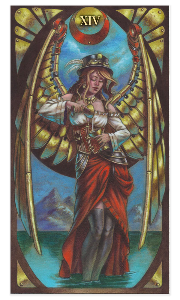 Square Deal Recordings & Supplies - Wholesale Tarot Cards - Tarot Card Deck - Steampunk Art Nouveau, Design By L. Strati5