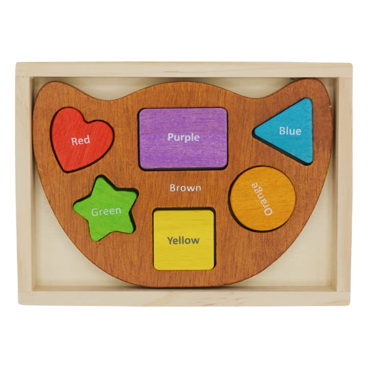 BeginAgain - Wholesale Wood Toy - Kids - Balance Boat Shapes and Colors