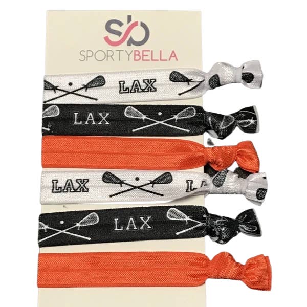 Sportybella - Wholesale Hair Tie - Lacrosse Hair Ties - Orange