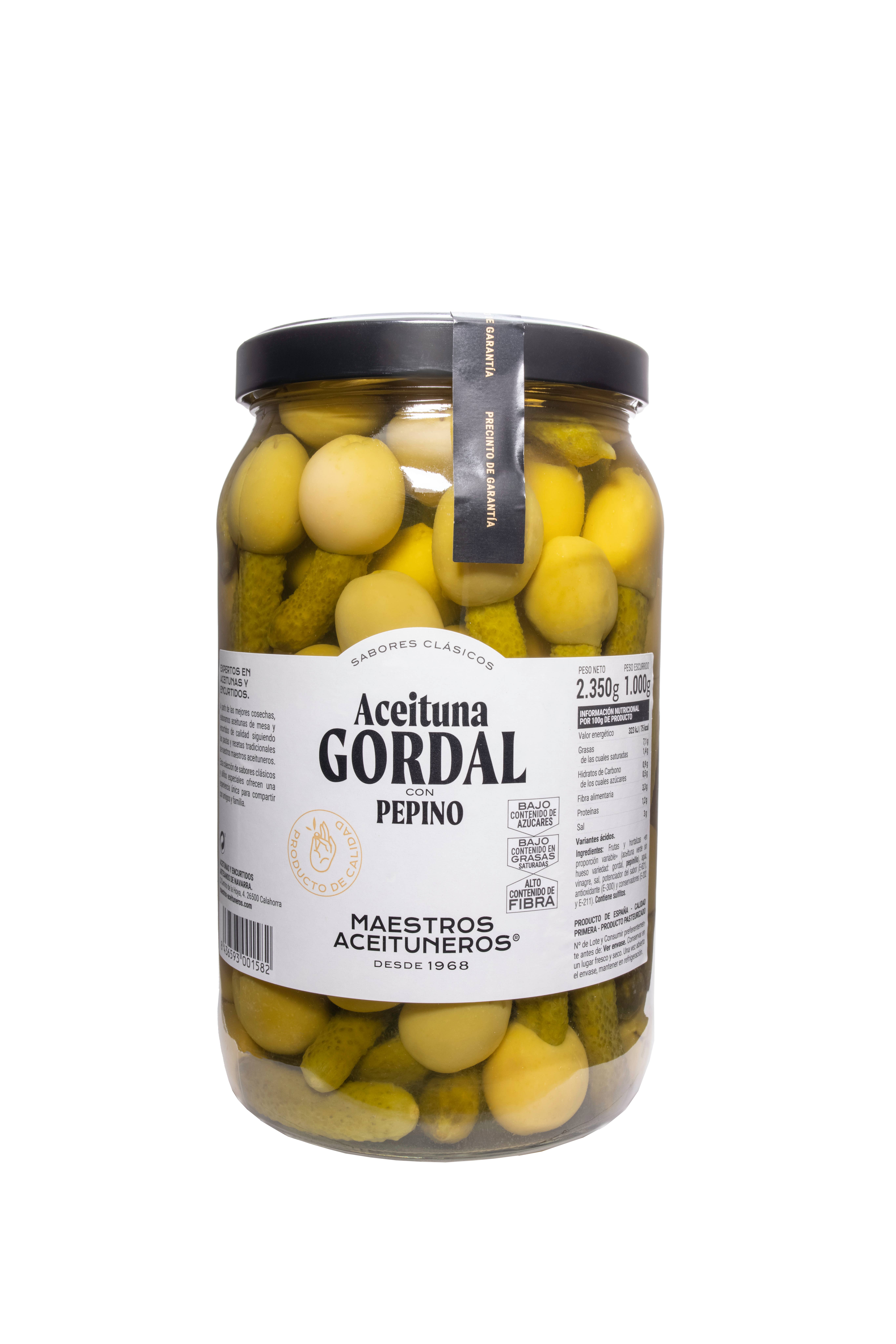 MAESTROS ACEITUNEROS - Vendita all'ingrosso Olive - Olive Gordal con cetriolo0