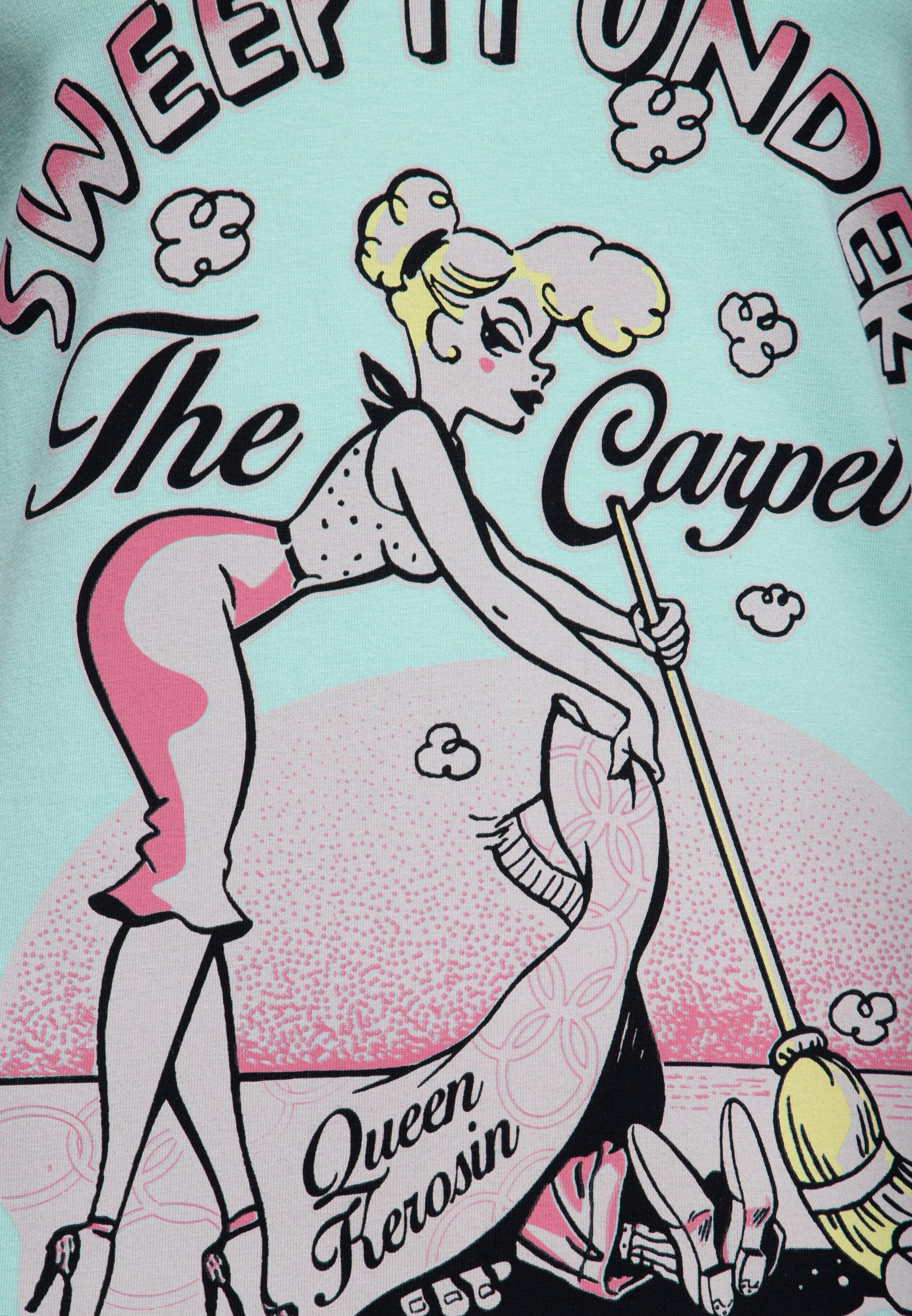 KING KEROSIN – Engroshandel T-shirt med print - Dame – T-shirt « Sweep it under the carpet » med humoristisk retrodesign10