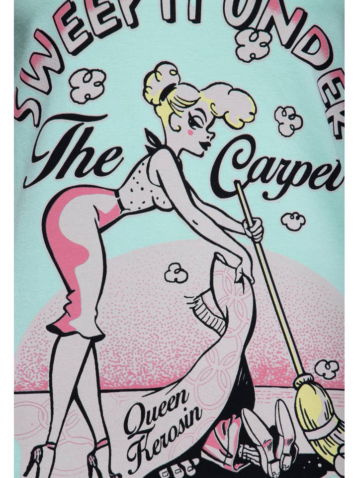 KING KEROSIN - Wholesale Screen printed t-shirt – Women′s - T-shirt "Sweep it under the carpet"10