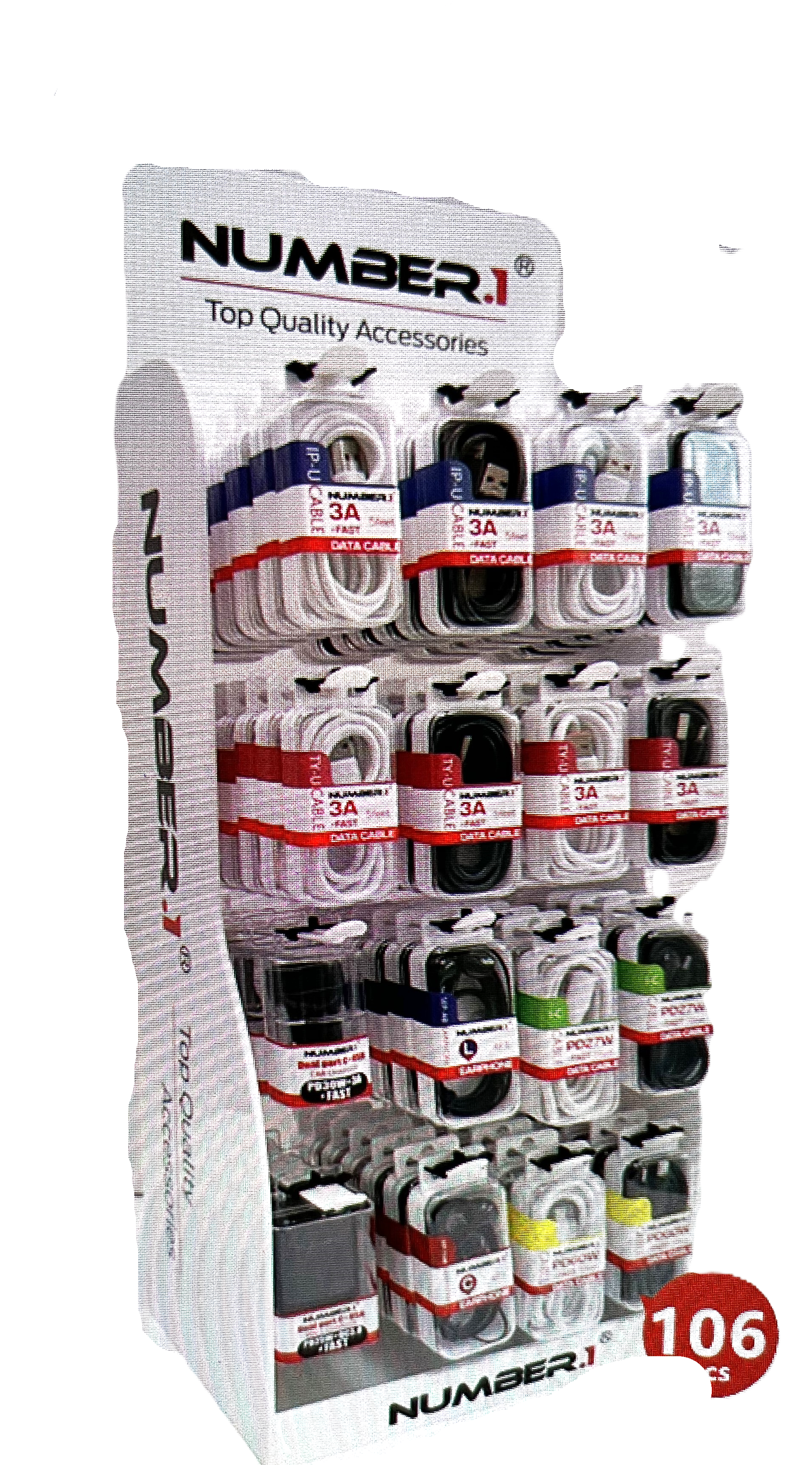 7 Star - Wholesale Charging Cable - Cell Phone Accessories Mixed all cables with Display 106 Pcs2