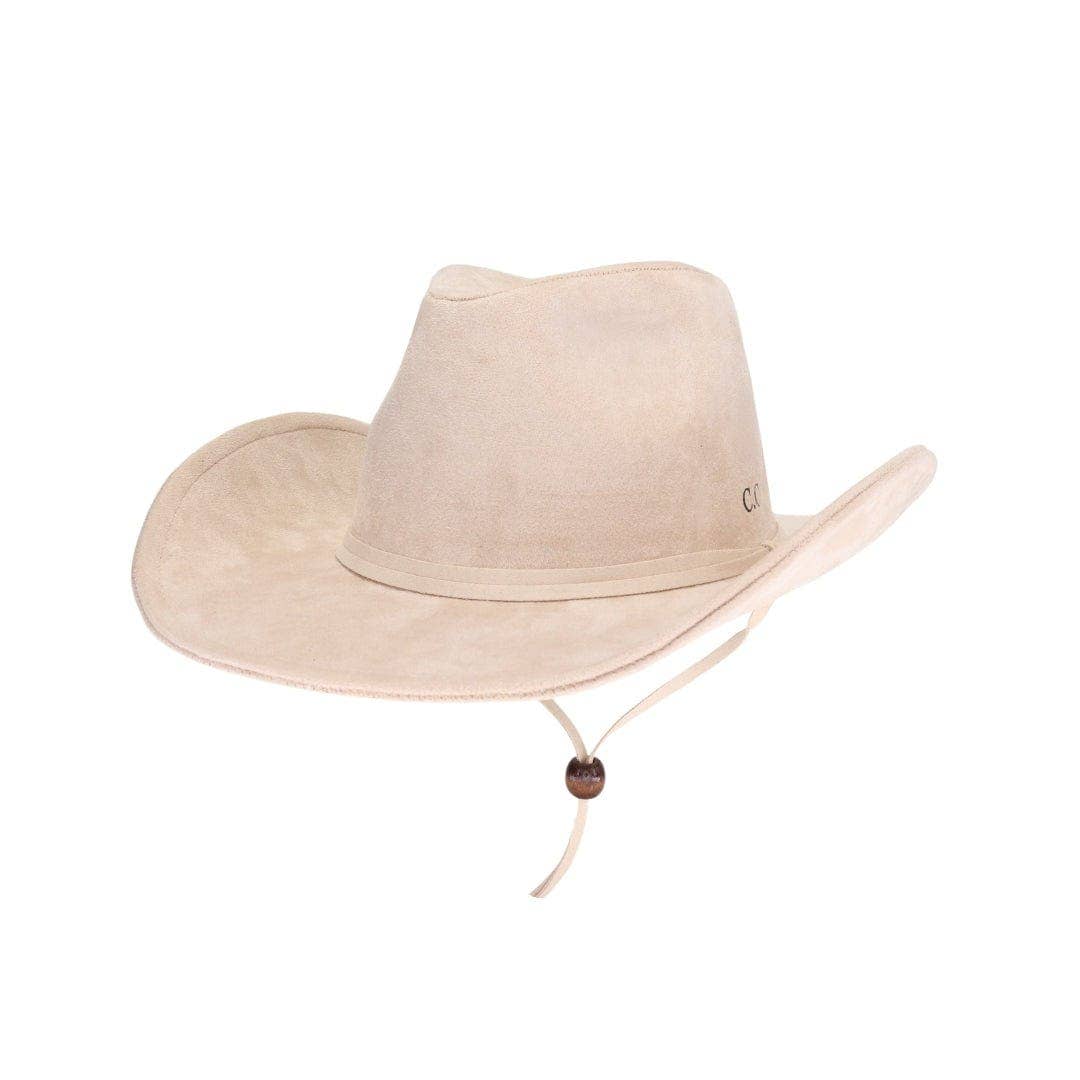 MiMi Wholesale - Wholesale Cowboy Hat - Women's - SCC0001 Faux Suede Telluride Cowboy Hat0
