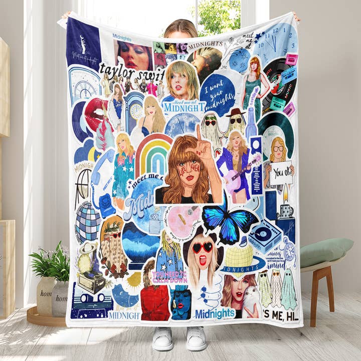 Little Trendy - Wholesale Throw Blanket - Swiftie Throw Blanket soft flannel Blanket