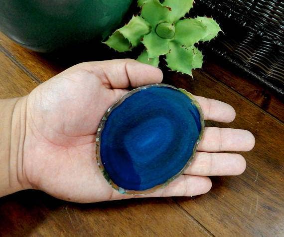 Rock Paradise - Wholesale Spiritual Stone/Crystal - Agate Slices -Top Drilled - Size #2 LARGE AGATE - Crystal Craft Supply8