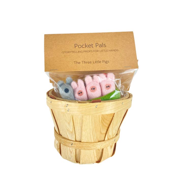 Sheep Farm Felt - Wholesale Toy Set - Kids - Pocket Pals | The Three Little Pigs