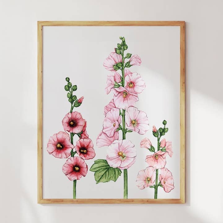 Stockros blommor konsttryck för wholesale av Anna Farba Illustration
