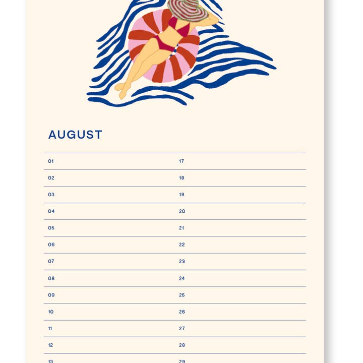 A-Journal Stationery - Wholesale Calendar - Fabrique Verjaardagskalender - Flora