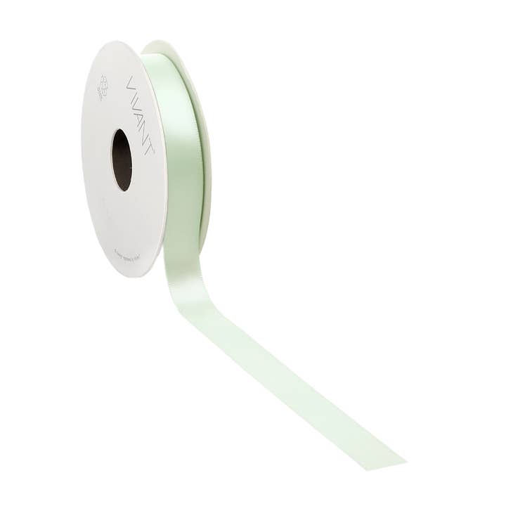 Ruban satin vert Nil - 3mm, 6mm (50m) / 10mm, 15mm, 25mm, 38mm (25m) pour la vente par kadopapier.net