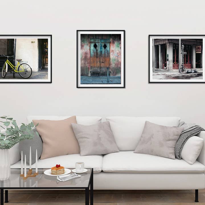 Ensemble de tirages French Quarter, photographie de la Nouvelle-Orléans, collection de 3 tirages pour la vente par lostkatphoto