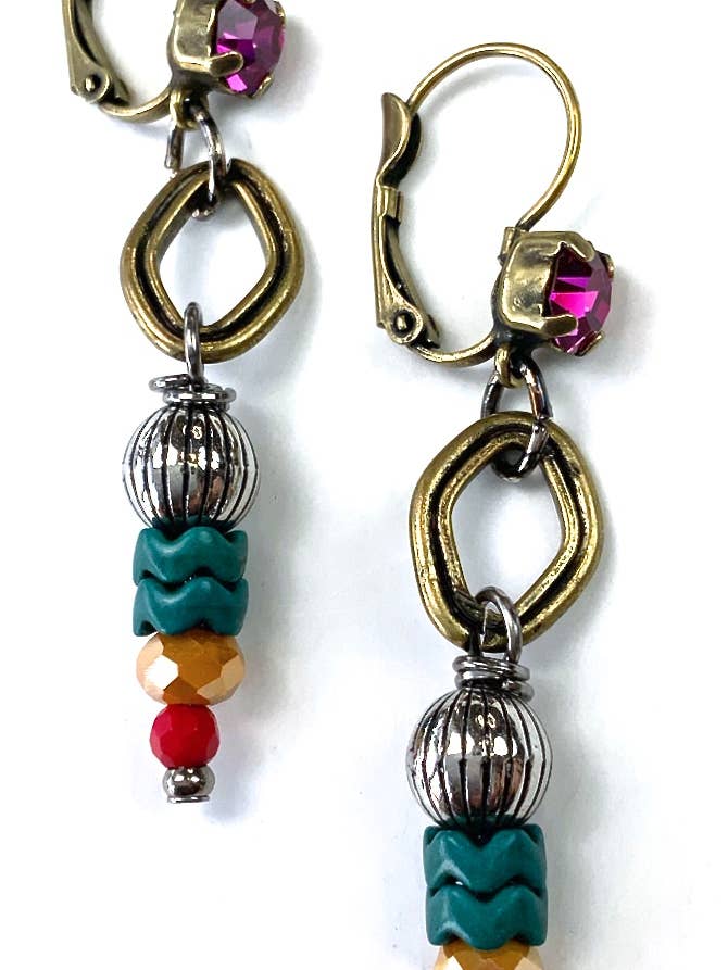 LS421 ER-Linear On Latchback w/Stone for wholesale by Lost & Found Trading