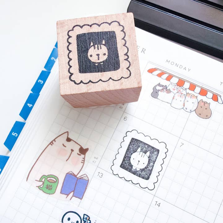 Kuboandlucy Stationery Co - Wholesale Rubber/decorative stamp - Kuboandlucy x Dana ate Oatmeal | Kubo and Lucy Wooden Rubber Stamp2