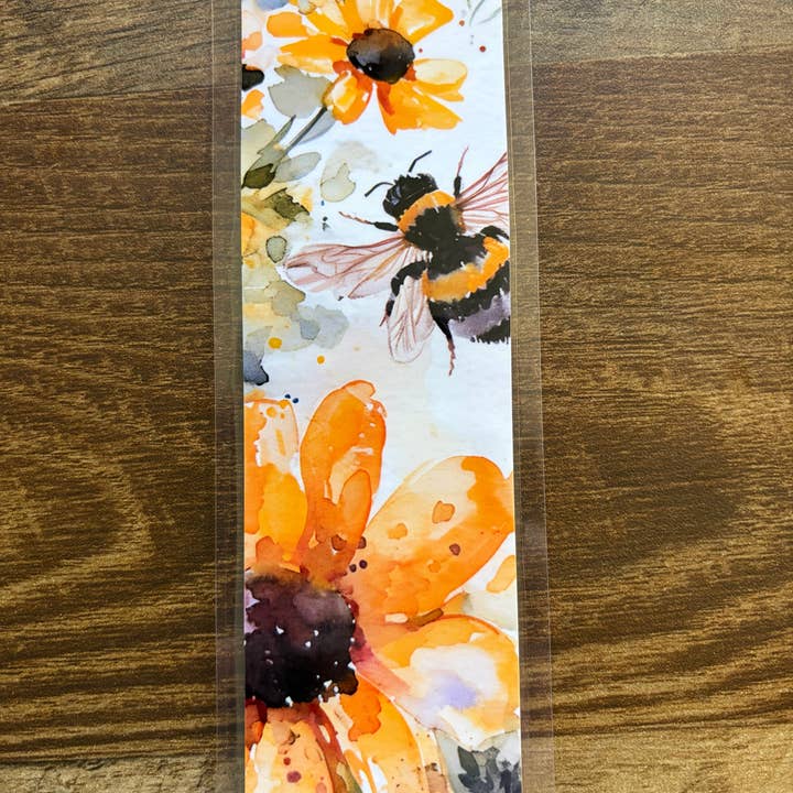 Segnalibro Fatto a Mano - Fiore Giallo e Ape per la vendita all'ingrosso da parte di Made With Aloha Magnets,llc