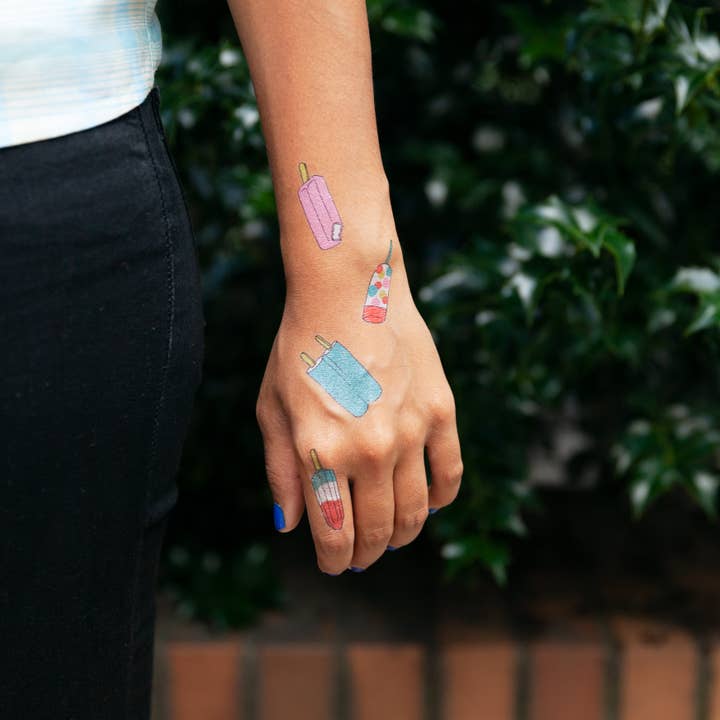 Tattly - Wholesale Temporary Tattoo - Popsicles Tattoo Pair