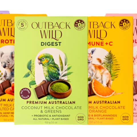 Outback Wild Wellness Chocolates for wholesale by Plain & Simple Australia