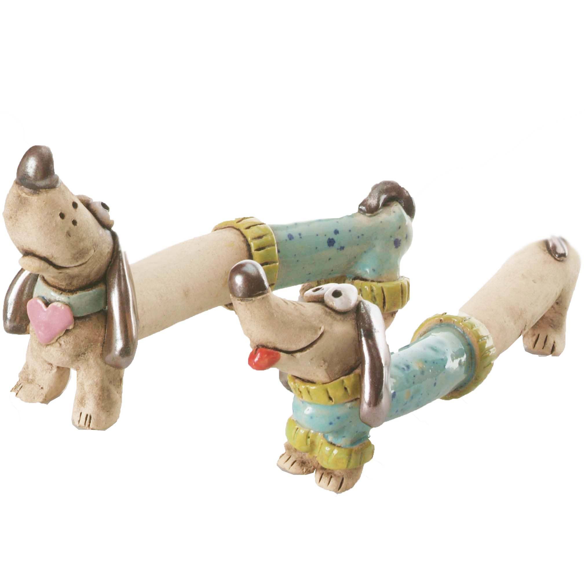 Enigma Supplies - Wholesale Decorative Figurine - Mr & Mrs Dash Dachshunds Ceramic Figurine | Various Colours2