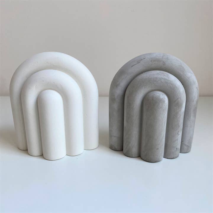 Concreates – wholesale Bookend – Concrete Arch Bookends | Book Holders | Modern Shelf Decor |4