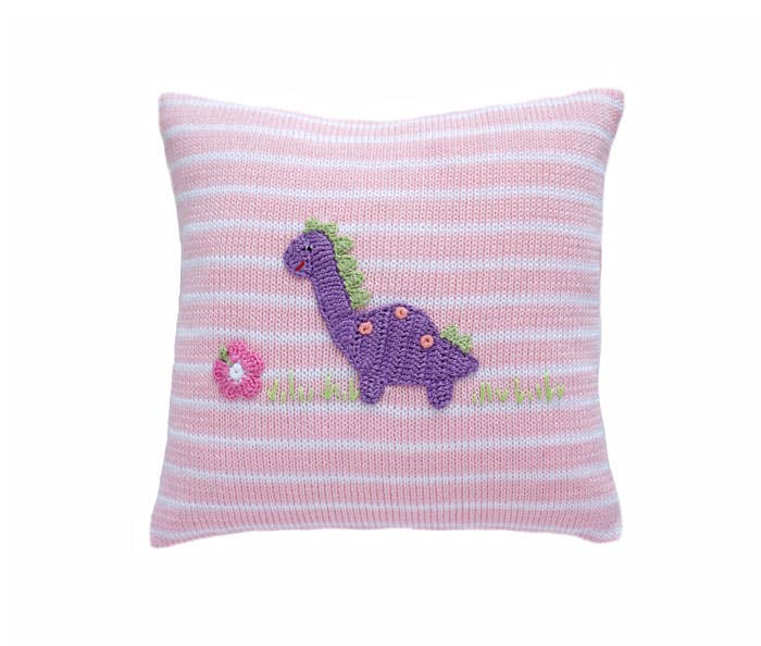 Melange Collection - Vendita all'ingrosso Guanciale/Cuscino - Bambini e neonati - Cuscino a forma di dinosauro, 25,4 cm, rosa0