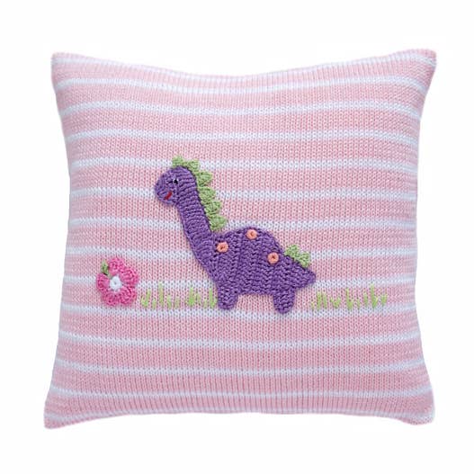 Melange Collection - Vendita all'ingrosso Guanciale/Cuscino - Bambini e neonati - Cuscino a forma di dinosauro, 25,4 cm, rosa0