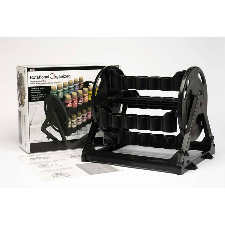 Plaid Crafts - Wholesale Bottle Rack/Holder - Plaid ® Rotational Organizer Paint Supply Storage Caddy4