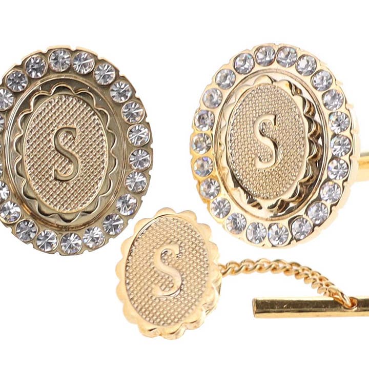 Dubal Brothers - Vendita all'ingrosso Gemelli - Gemelli e fermacravatte Vittorio Vico Bling iniziali: dalla A alla Z di Classy Cufflinks18