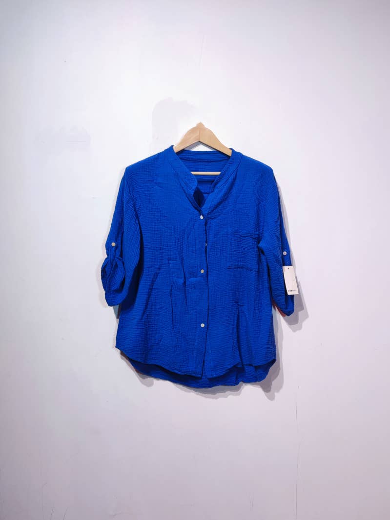 Pomelo paris - Vendita all'ingrosso Camicia button down - Donna - Camicia leggera in cotone gas11