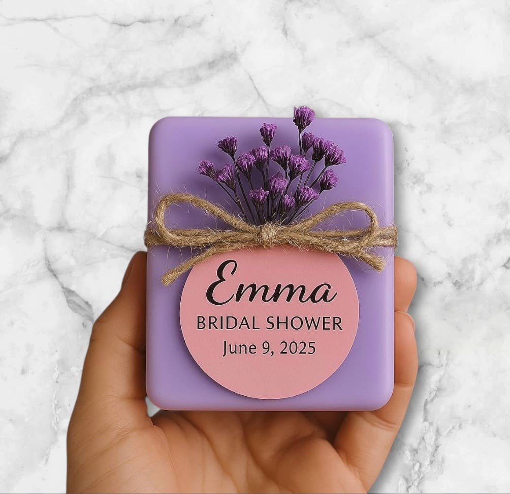 Beautique Goals – wholesale Bar Soap – Custom Elegant Lavender Soap Favors for Any Celebration2