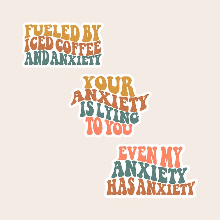 Anxiety Sticker for wholesale by My LuElla