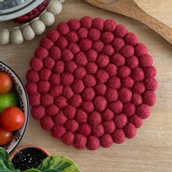 Hamro Village - Wholesale Trivet - Felt Ball Trivet 3