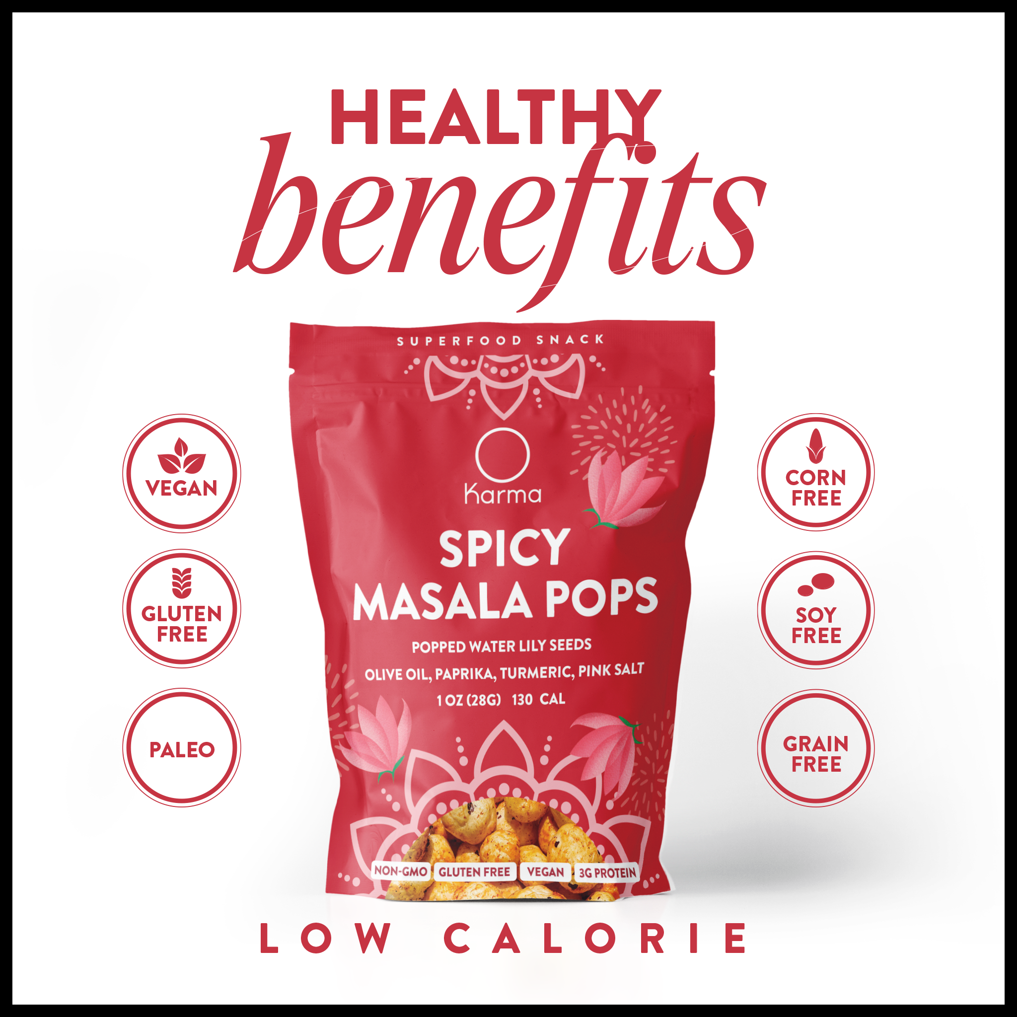 Karma Wellness Kitchen - Wholesale Puffed Snack - Spicy Masala Karma Pops3