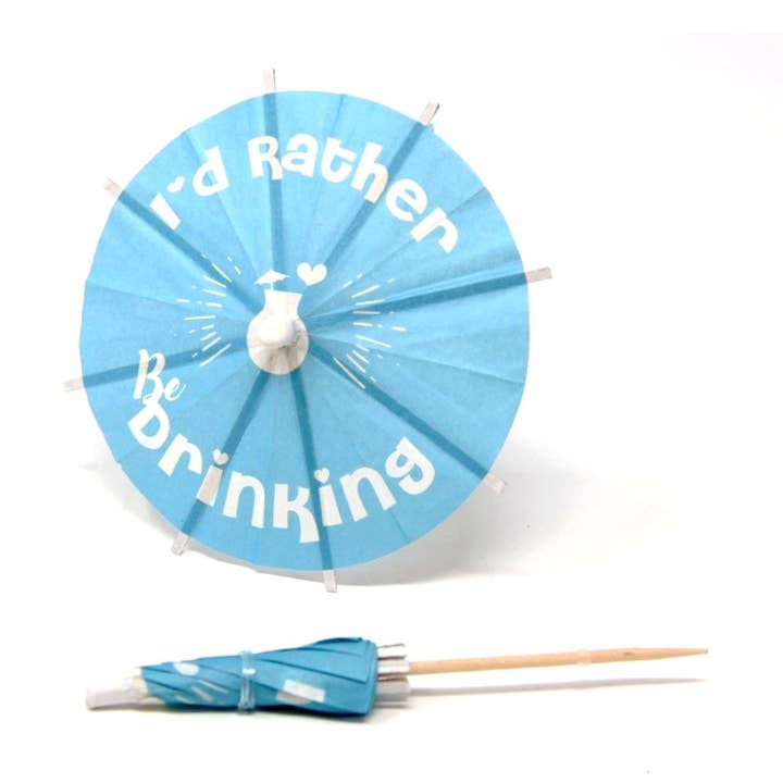 Jeg ville hellere drikke cocktail paraply for engroshandel hos The Tiny Umbrella