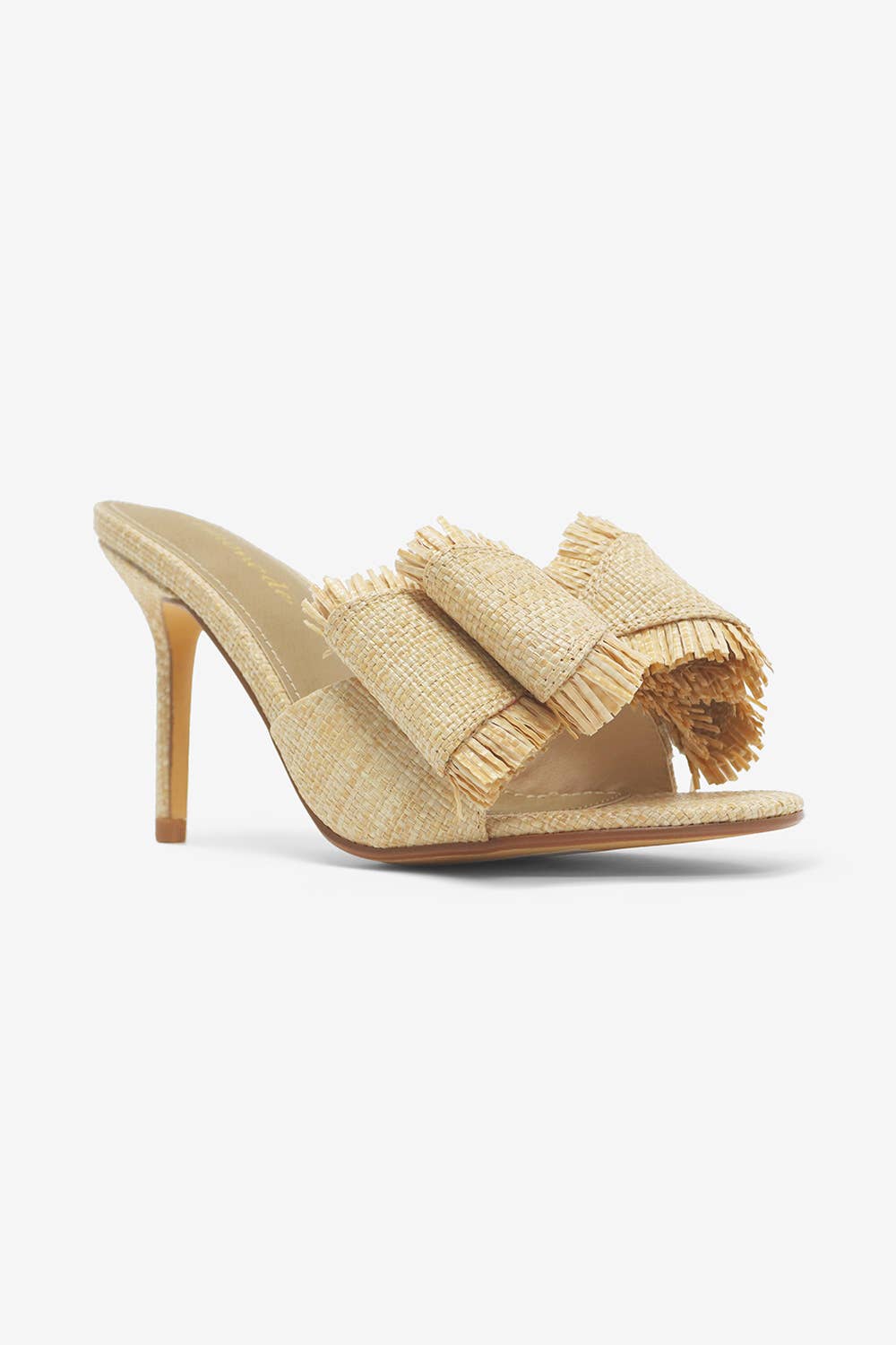 Lemonade Shoes - Wholesale High Heels - Women's - BEACH HOUSE - Raffia Bow Mules, Woven Finish, Stiletto Heel8