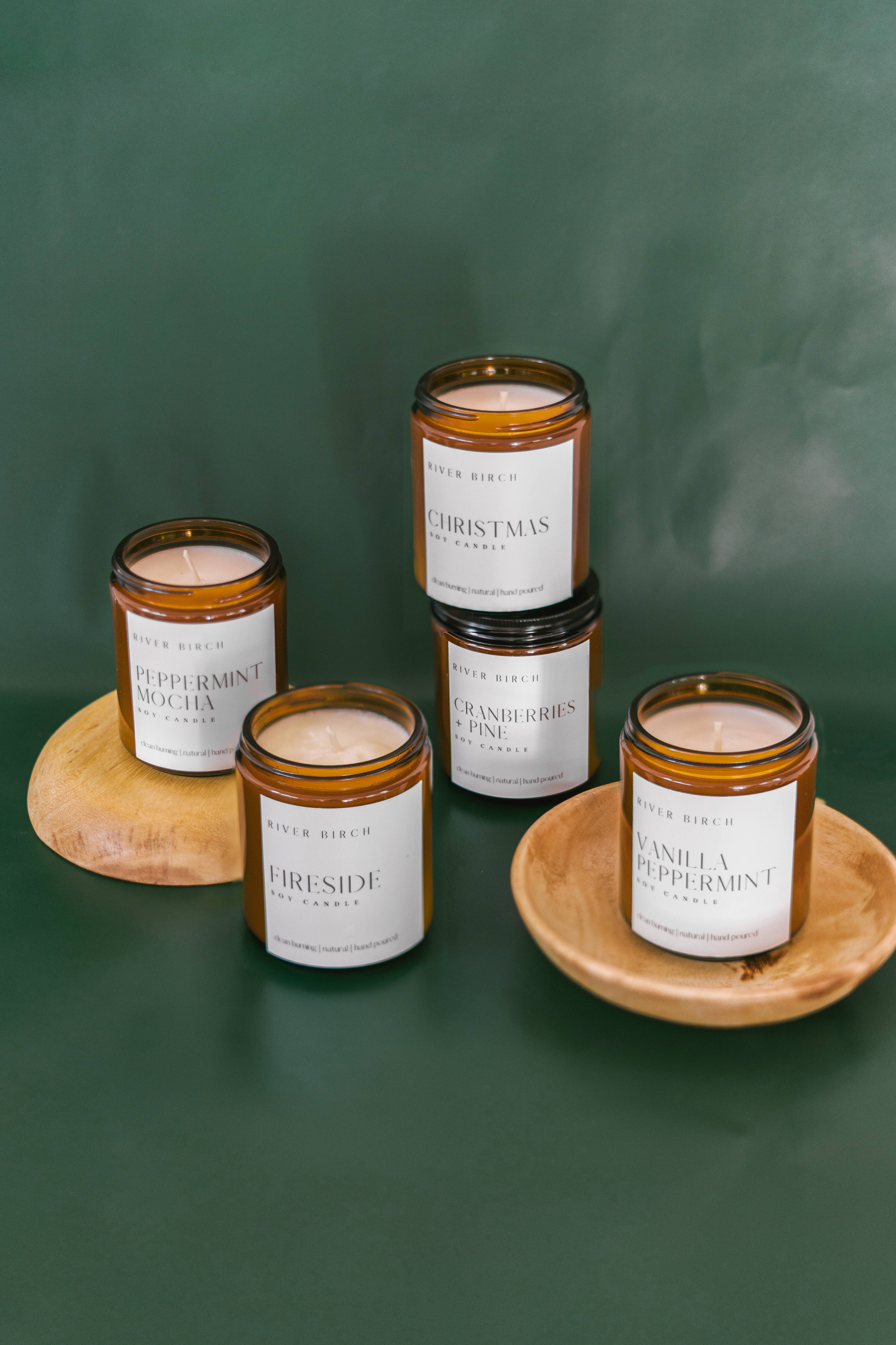 River Birch Candles – Engroshandel Glaslys – 8.5oz jul - rav krukke - soja stearinlys4