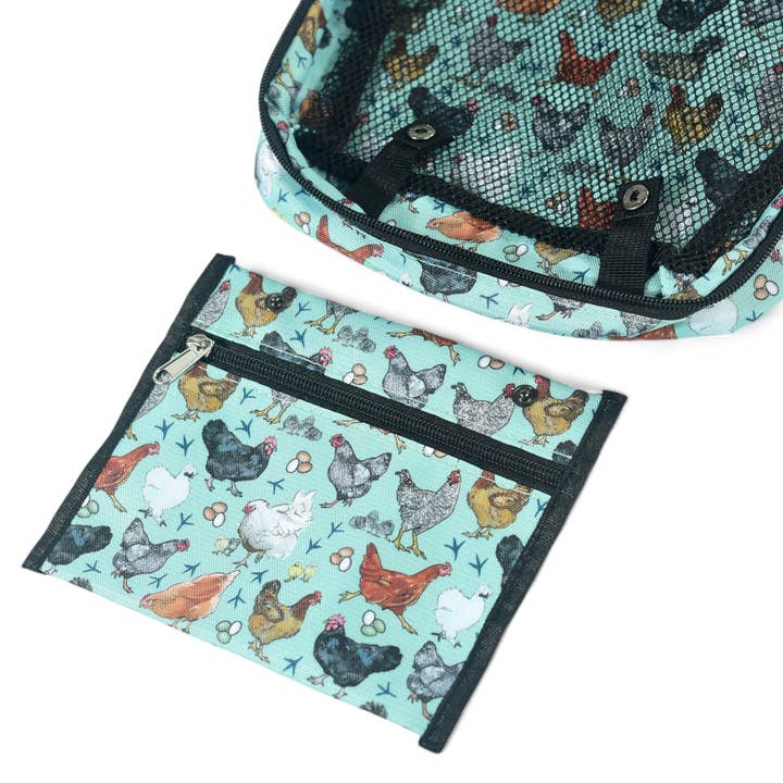 Sipsey Wilder - Wholesale Toiletry Bag - Women's - Hen Party (Chickens) Travel Organizer Case 3