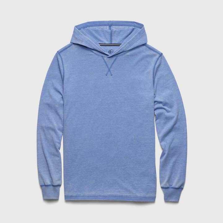 Harry Burnout Hooded Tee - Wedgewood Blue for wholesale by SURFSIDESUPPLY