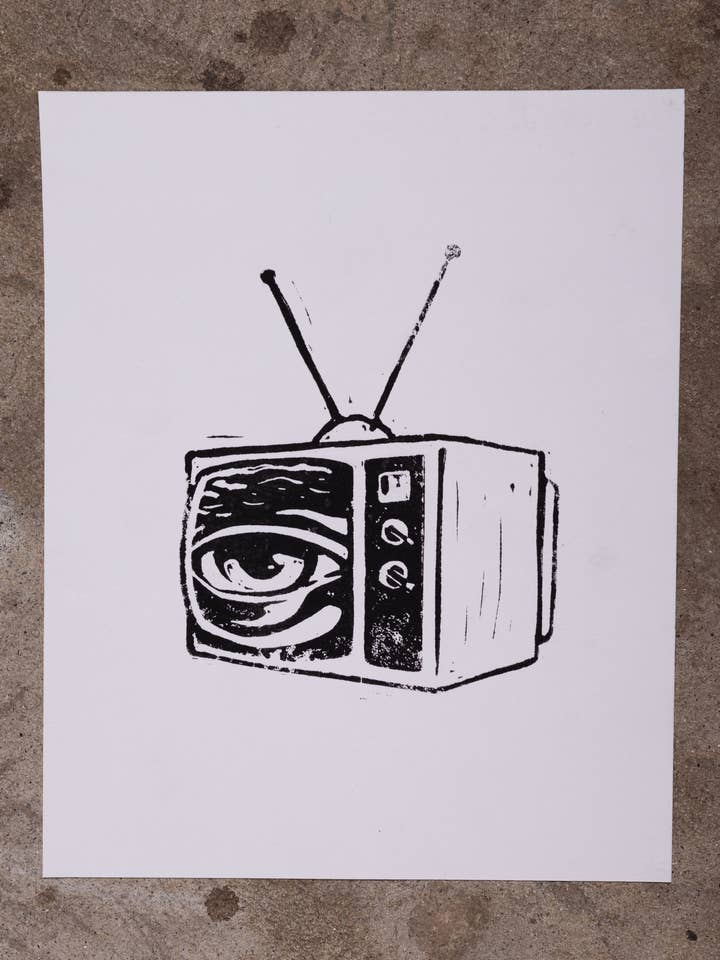 "Worst Case," 10"x14" Block Print for wholesale by Daytime Friends