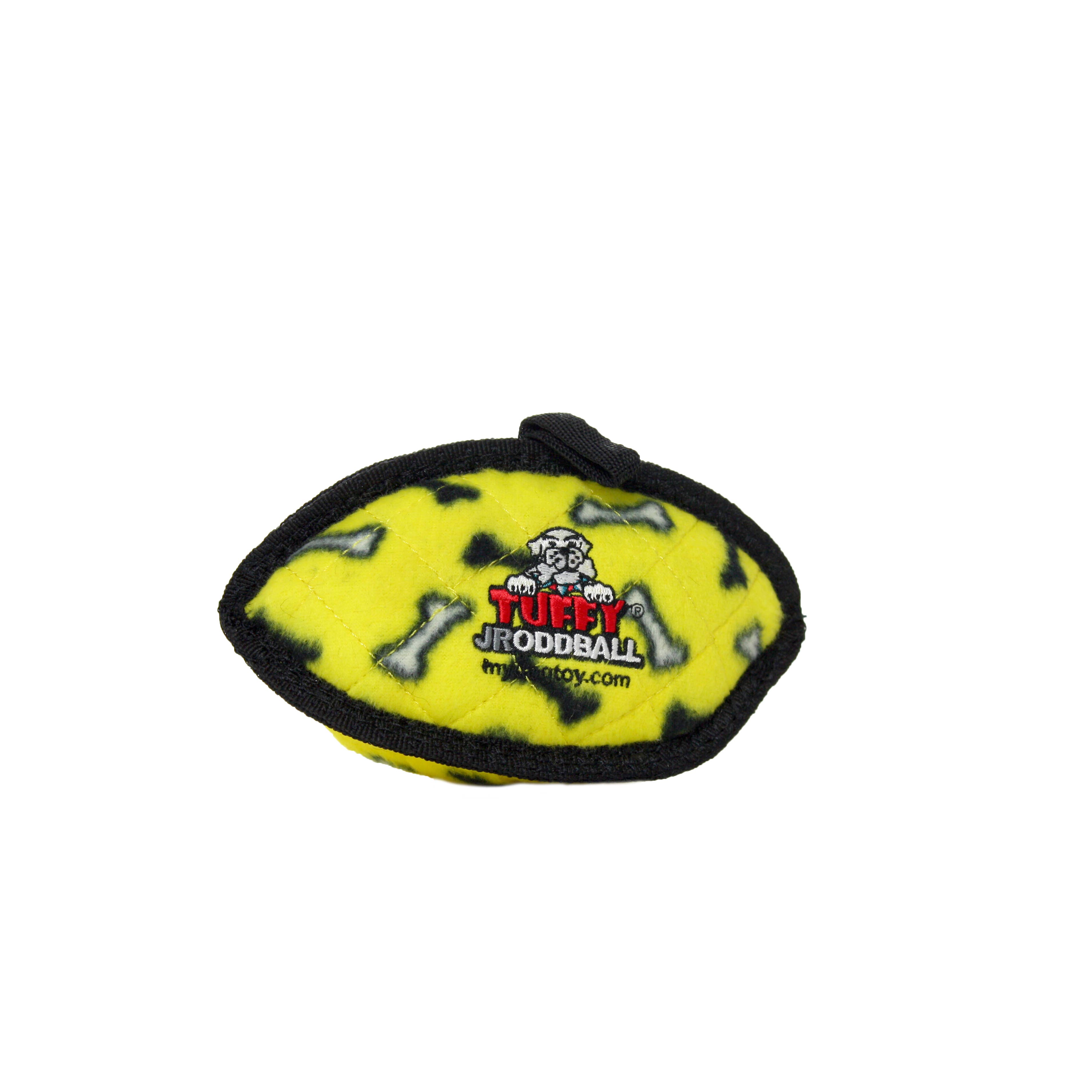 Tuffy Dog Toys - VIP Products - Wholesale Pet Toy - Dog - Tuffy Jr Odd Ball - Yellow Bone, Tough, Durable Dog Toy