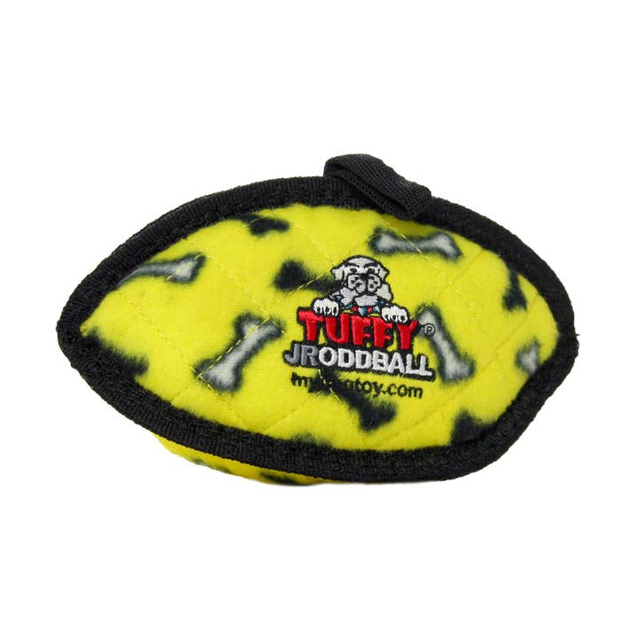 Tuffy Dog Toys - VIP Products - Wholesale Pet Toy - Dog - Tuffy Jr Odd Ball - Yellow Bone, Tough, Durable Dog Toy0