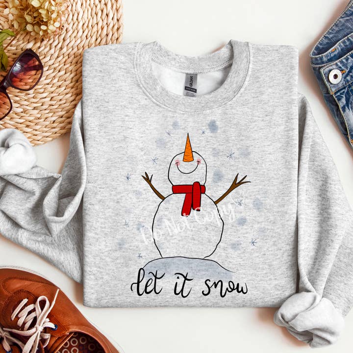 Lauras Closet - Wholesale Graphic Sweatshirt - Women's - Let it snow