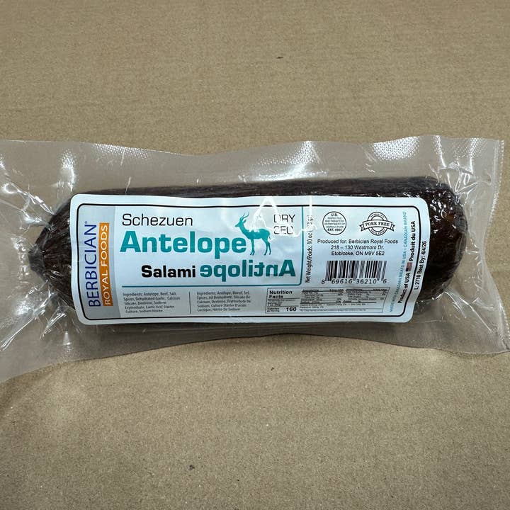 Berbician Canada - Vente Salamis - Salami à l'antilope