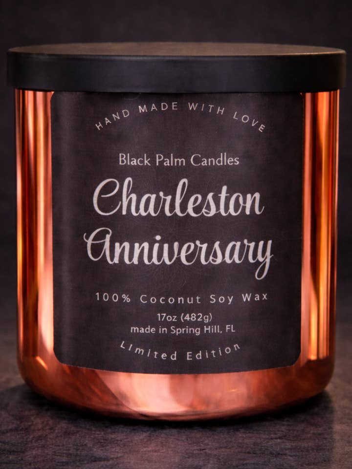 Charleston Anniversary for wholesale by Black Palm Candles