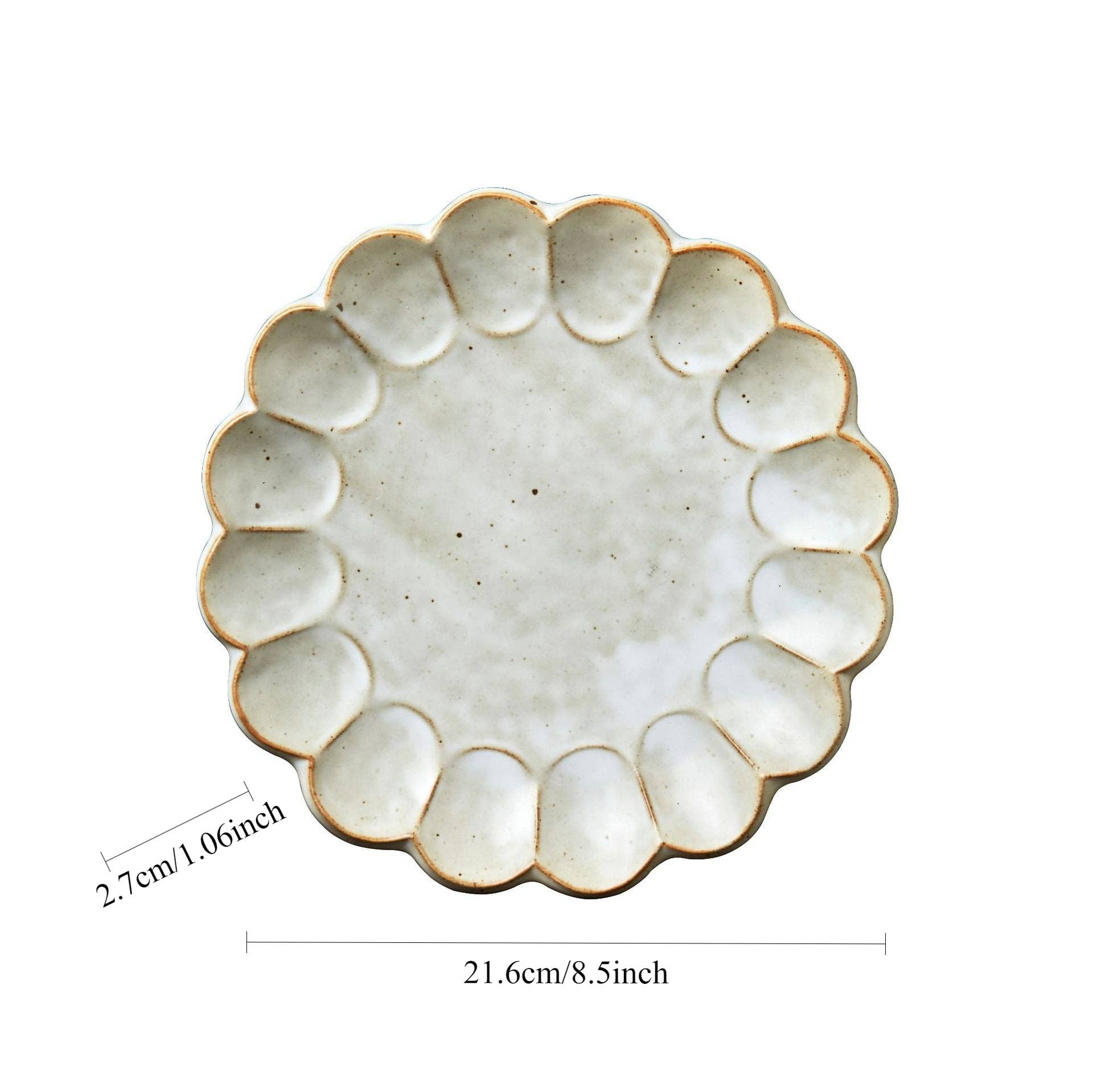 Gohobi （We cover U.S. import duties） - Vente Assiettes/plats/bols de décoration - Assiette-bol à pâtes en grès style japonais Gohobi à fleurs de poirier faite à la main6